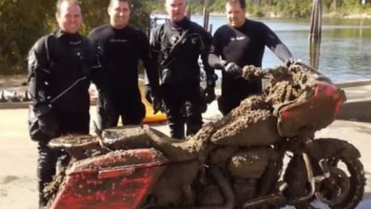 Watch: Fossilised Harley-Davidson Road Glide found